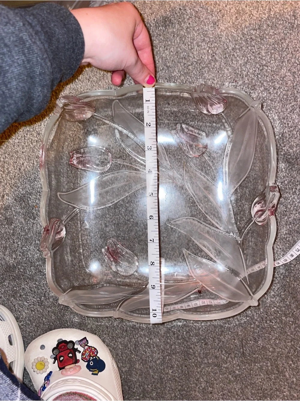 Vintage Mikasa Crystal Nadine Divided Relish Tray